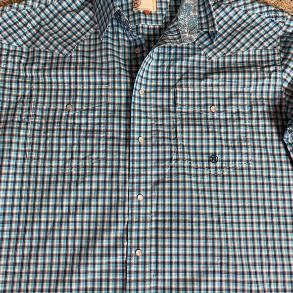 NWOT  Roper Wear the West size Large snap down Western style long sleeves shirt - Picture 11 of 12